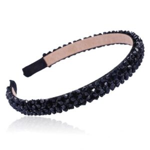 Black 4-Row Headband