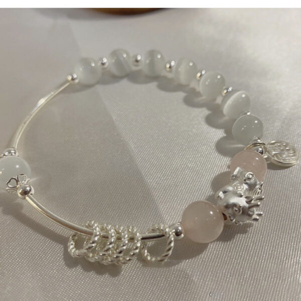 Wholesale Opal Natural Powder Crystal Fortune Brand Pixiu Bracelet