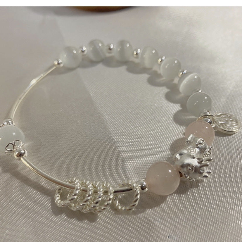 Wholesale Opal Natural wder Crystal Fortune Brand Pixiu Bracelet