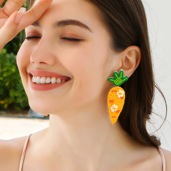 O1CN01fX28Ih1rUQG58PCtn_997085634-0-cib Wholesale Easter Beads Carrot Earrings