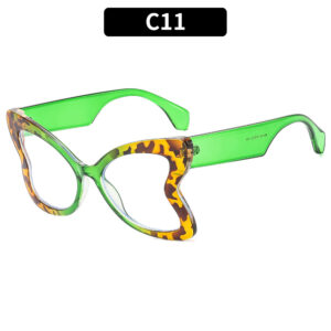 C11-hawksbill green frame/White piece