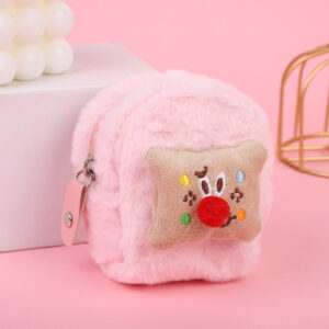Plush key case-Red Nose square cake powder
