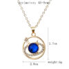 Wholesale Blue Starry Sky Pendants Alloy Necklaces