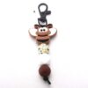 Wholesale Silicone Bead Bee Animal Keychain
