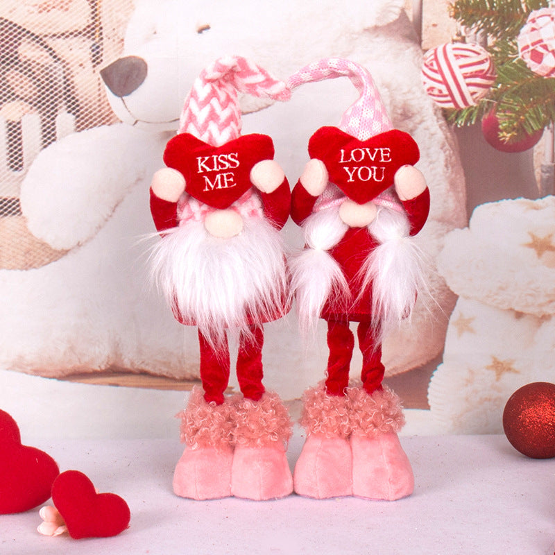 Wholesale Valentine's Day Love Standing Fabric Doll Decoration
