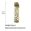 Wholesale Leopard Cow Leather Horsehair Classic Retro Fashion Keychains