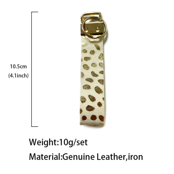 Wholesale Leopard Cow Leather Horsehair Classic Retro Fashion Keychains