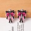 O1CN01feEq232FMgTbSG96N_2209539088866-0-cib Wholesale Halloween Skull Charm Bow Tie Ribbon Accessories FlatBack