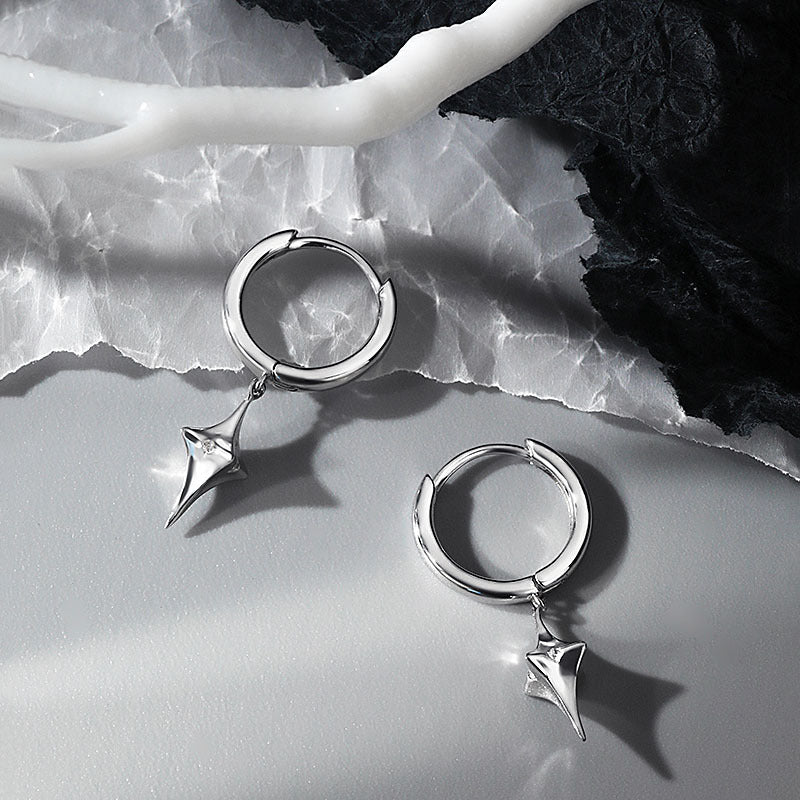 Wholesale Stars Single Only Mens Copper Earrings