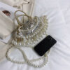 O1CN01ff4Y8A2JSs9Nx7jJ8_4029749421-0-cib Wholesale Polyester Pearl Chain Vintage Dinner Tote Bag