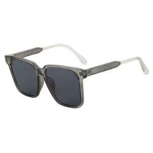 Transparent gray frame black and gray piece