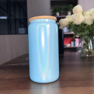 16oz Single Layer Rainbow Paint Blue / 401-500ml