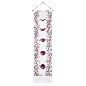 Flowers-White / 32.5x130cm