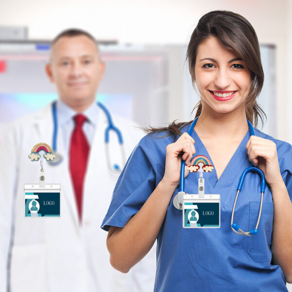 Wholesale ABS Rainbow Telescoping Keychain