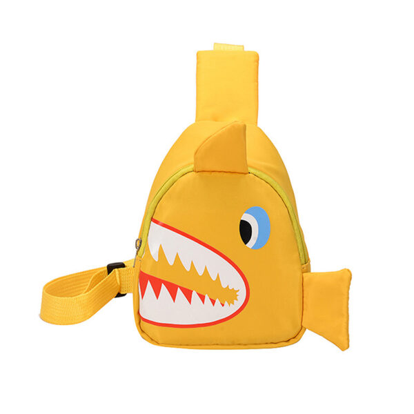 Wholesale Oxford Cloth Cartoon Shark Kids Messenger Bag