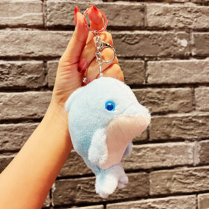 Plush simple dolphin-blue