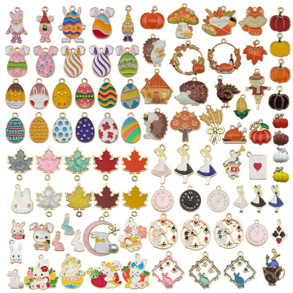 Wholesale Easter Egg Alloy Keychain Accessories