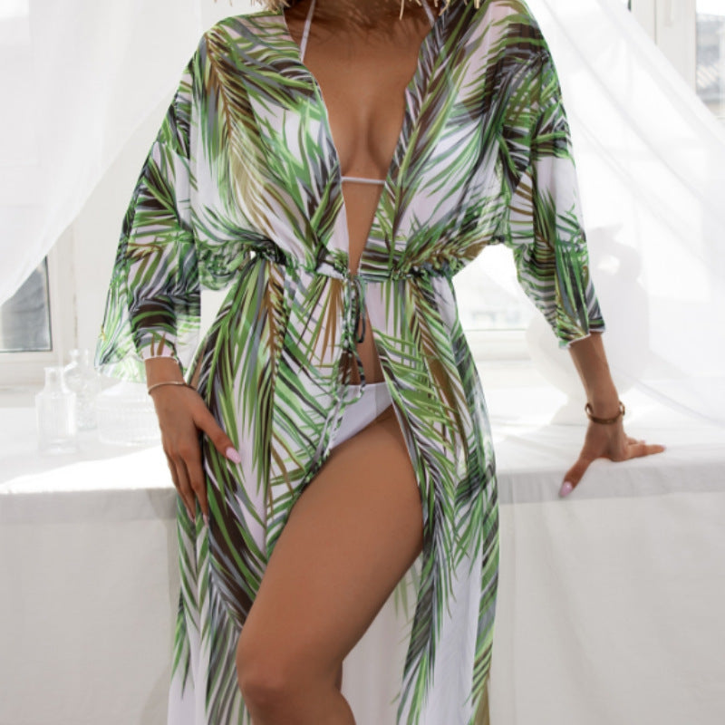 Wholesale Printed Beach Cover lyester Swimwear