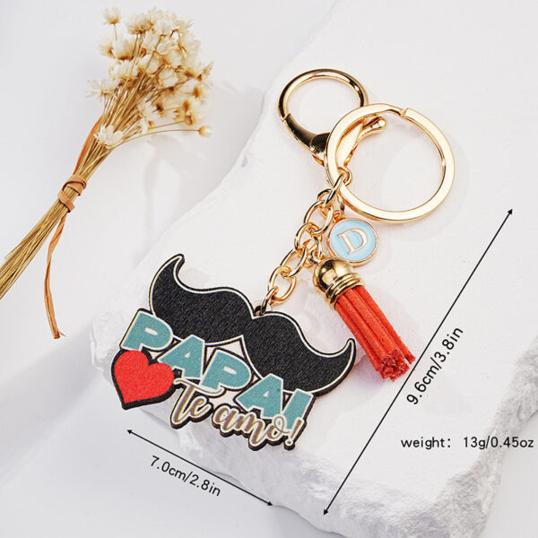 O1CN01fmj1ET1jN500FPHix_2213351114535-0-cib Wholesale Father's Day Bearded Cartoon English Keychain