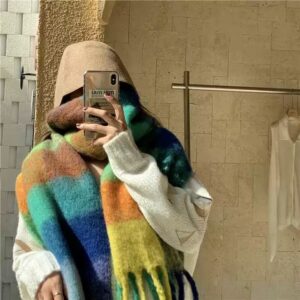 Rainbow tassel [blue orange] / About 230