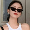 O1CN01fnpuLK1GyyqypJRaD_2340660692-0-cib Wholesale Retro Triangular Cat Eye PC Sunglasses