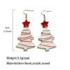 Wholesale Christmas Tree Wooden Earrings