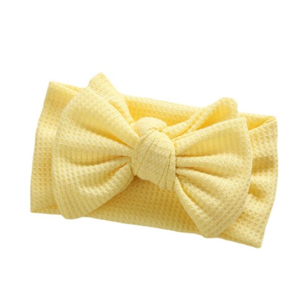 Wholesale Big Bow Baby Double Layer Waffle Headband