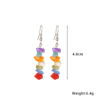 Wholesale Colorful Natural Gravel Earrings