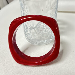 Square burgundy white smudged