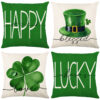 Wholesale of Green St. Patrick's Day Polyester Pillow Covers