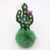 Wholesale Cactus Alloy Fur Ball Keychain