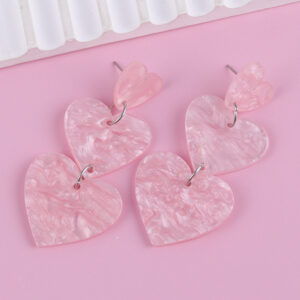 Pink Love Stud Earrings