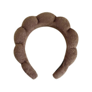 Dark brown hairband (terry velvet)