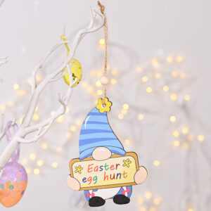 YJ Easter wooden pendant C sign