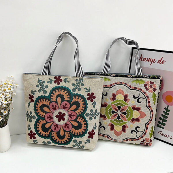 Wholesale Canvas Vintage Print Tote Bag