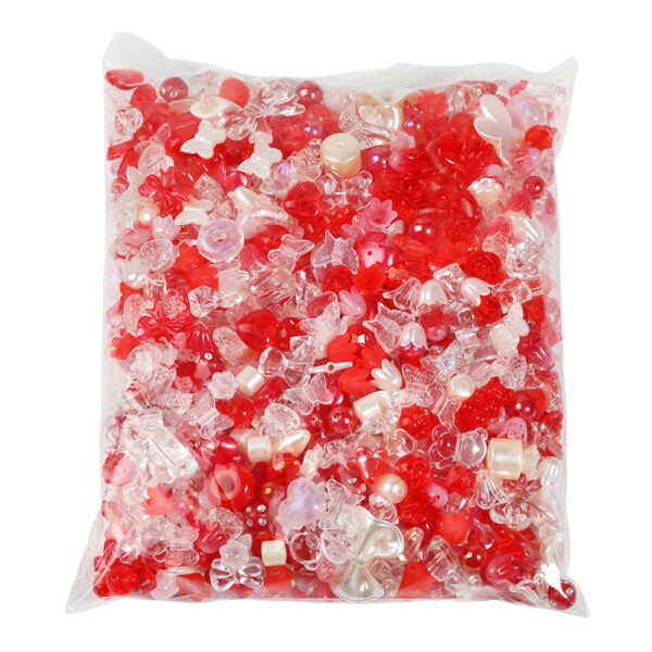 Wholesale 500g/Pack Bow Heart Acrylic Beads