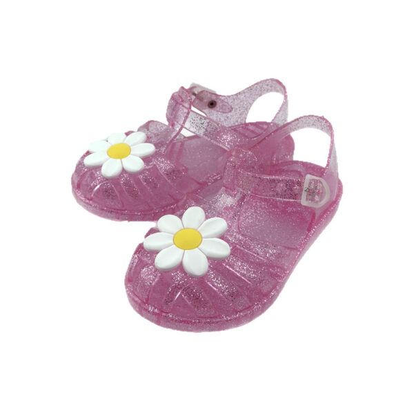 O1CN01g2HS9C1ugHf6NWA3Q_6000000006066-0-cib Wholesale PVC Little Daisy Flower Kids Sandals