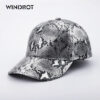 Wholesale Polyester Snake-like Leather Baseball Cap