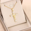 O1CN01g87sRf1xajOdWuRKf_2213206166460-0-cib Wholesale Colorful Zirconium Cross Titanium Steel Necklaces