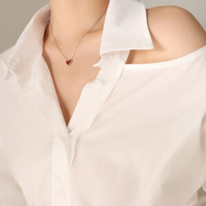 P436-steel color necklace -40+5cm