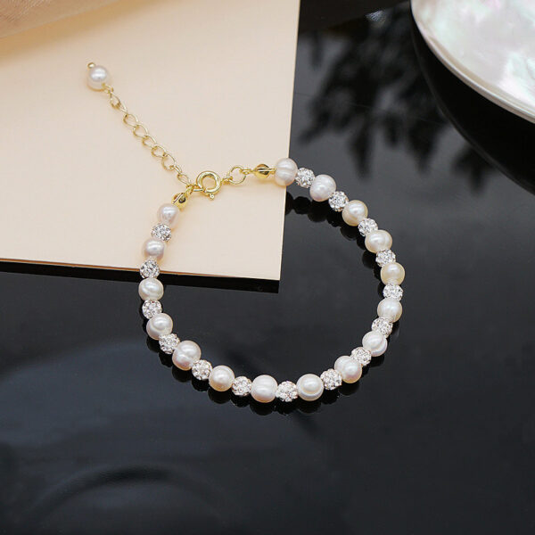 Wholesale Freshwater Pearl Crystal Bracelet