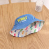 Wholesale Cotton Letter Flat Top Kids Bucket Hat