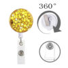 Wholesale Acrylic Sequin Easy Pull Button Keychain