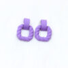 Wholesale Square Semi-circular Splicing Acrylic Earrings