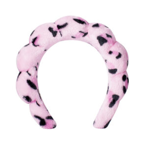 Rose leopard print headband