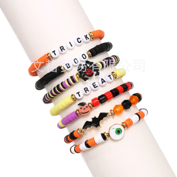 Wholesale Christmas Halloween Set Polymer Clay Bracelet