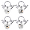 Wholesale Season of Graduation Gift Heart-shaped Color Printing Stainless Steel Keychain