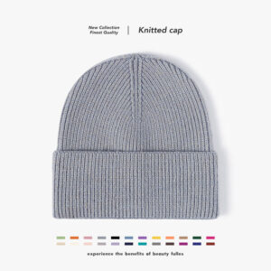 Wholesale Autumn and Winter Men's Knitted Hats Large Head Circumference Warm Thickened Woolen Hat