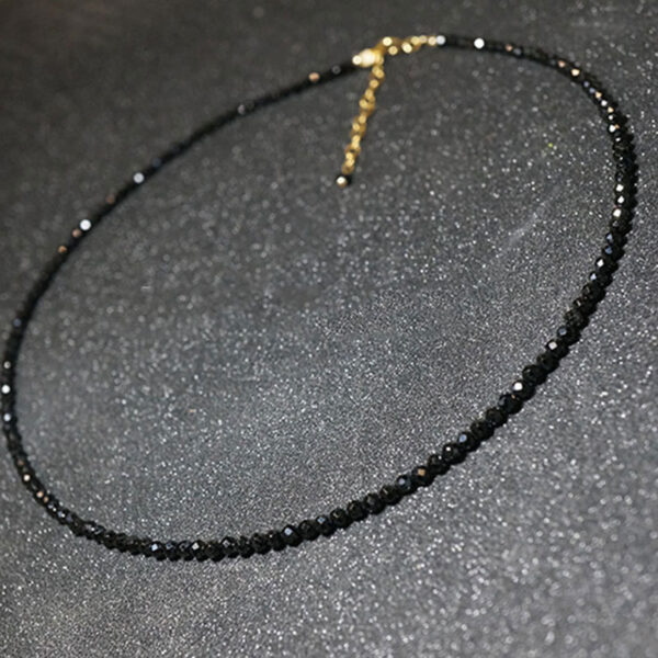 Wholesale Black Glass Synthetic Crystal Necklaces