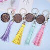 Wholesale Wooden MOM Mother's Day Tassel Creative Keychain